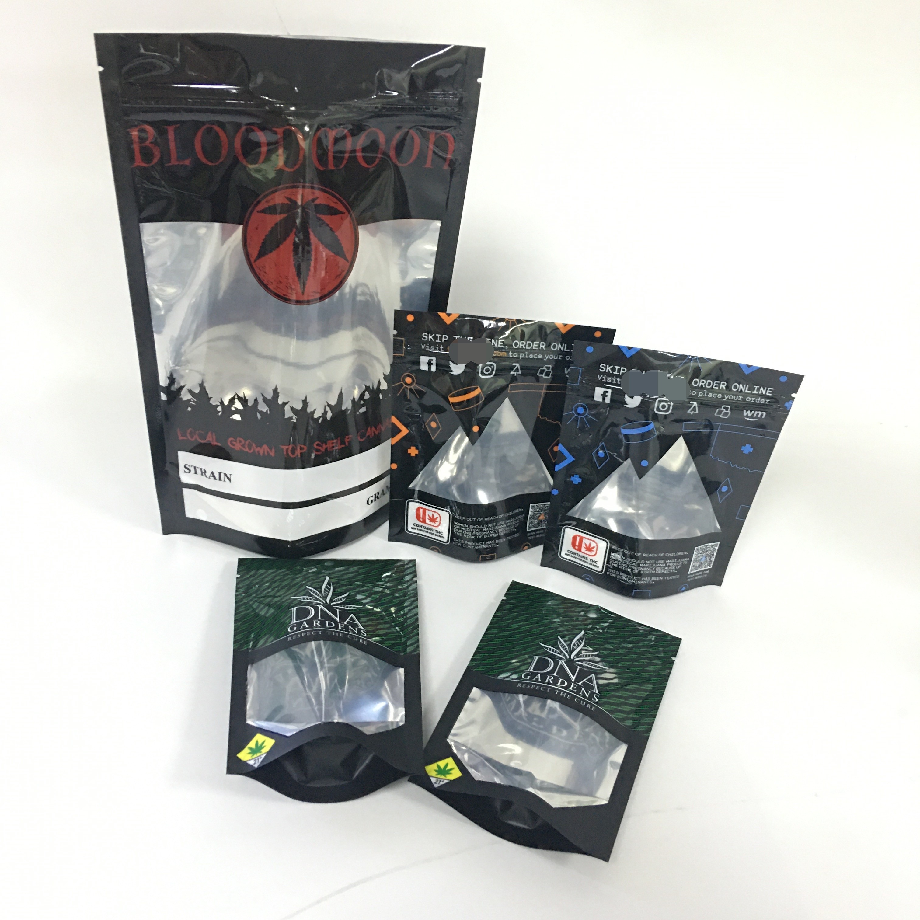 Powder CMYK 120micron Reusable Aluminum Foil Pouch Cbd Gummy