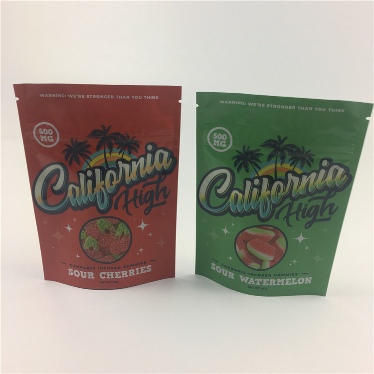 L'mauvaise herbe des biscuits 3.5g VMPET 100micron tiennent la poche pour CBD