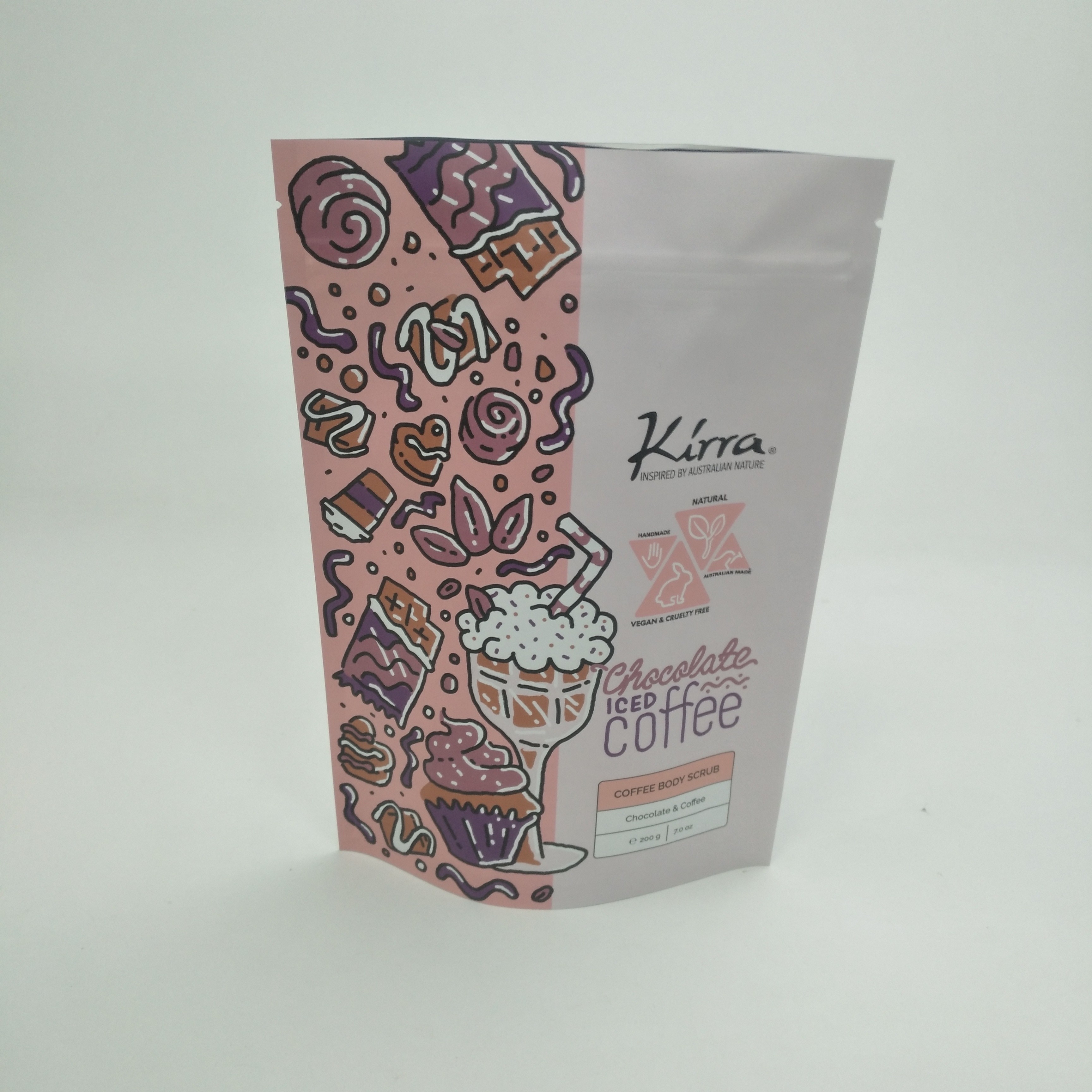 Bolsa Matt Film MOPP VMPET rescellable tiennent la poche pour des haricots Doypack