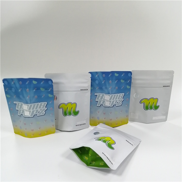 Sugar Zip Lock Mylar Stand vers le haut des sachets en plastique sentent rendre l'impression UV résistante