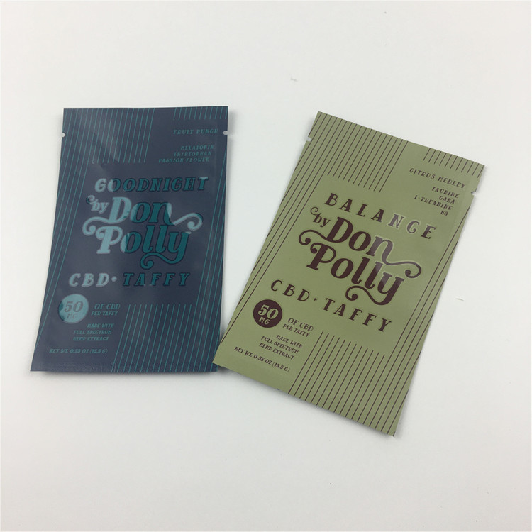 Le zip-lock de impression UV en plastique de Mylar d'aluminium tiennent des poches avec la fenêtre