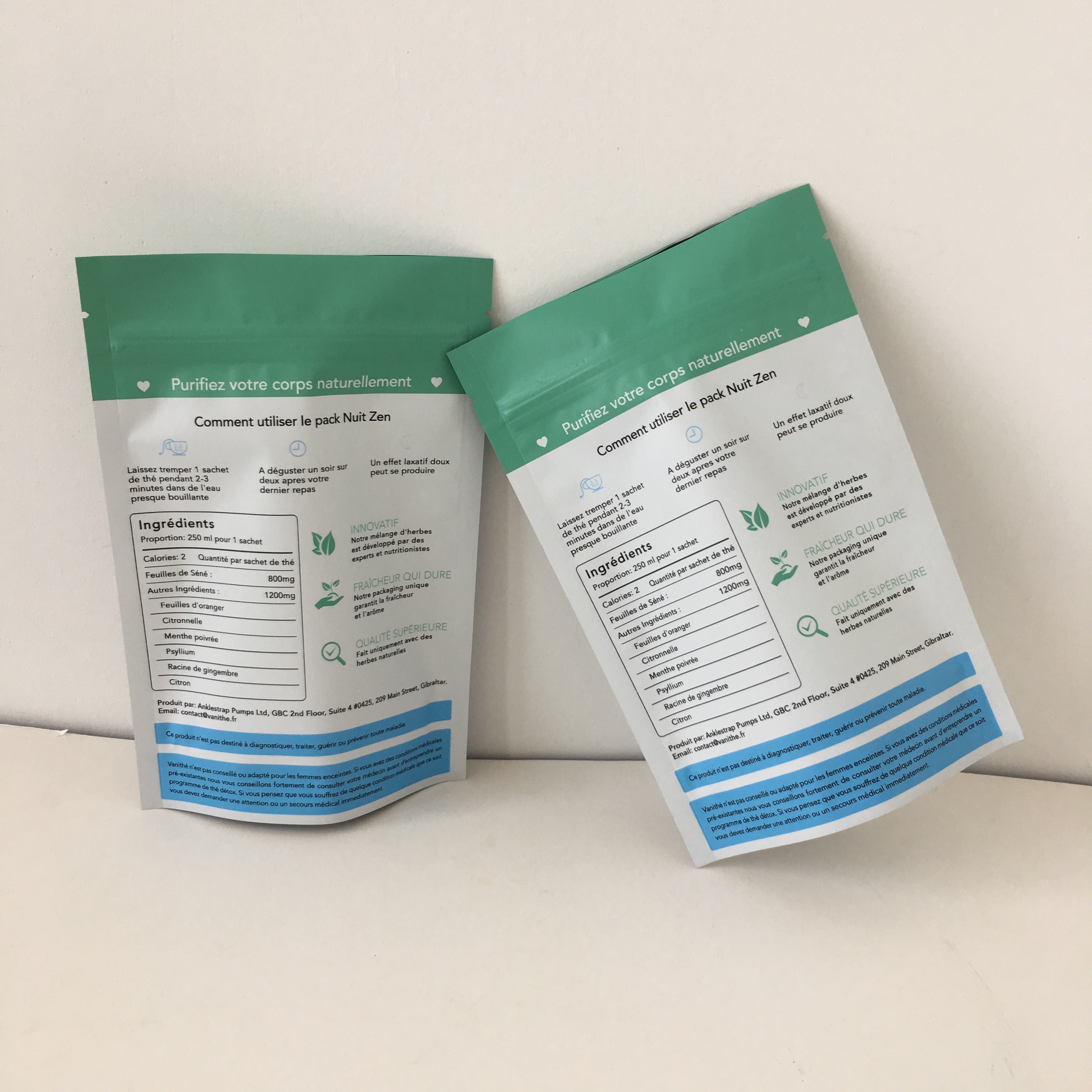 Le support réutilisé de plastique vers le haut du sac zip-lock d'emballage alimentaire a stratifié biodégradable