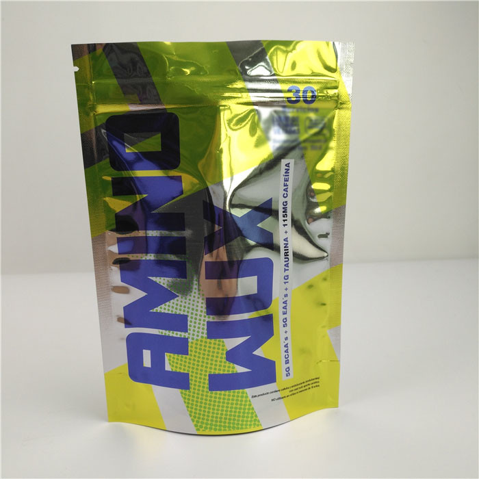 Sachets en matière plastique colorés brillants de serrure de fermeture éclair de casse-croûte empaquetant la preuve d'odeur