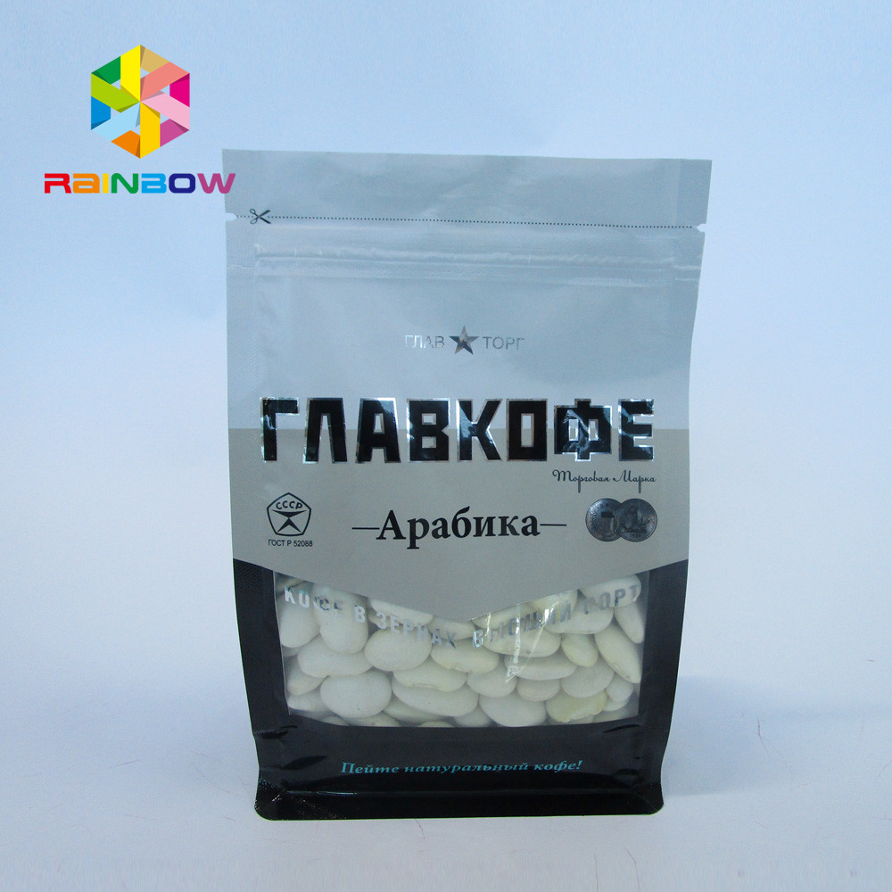 La sucrerie d'écrou le gousset que rescellable de fond plat met en sac huit a dégrossi UV imprimé