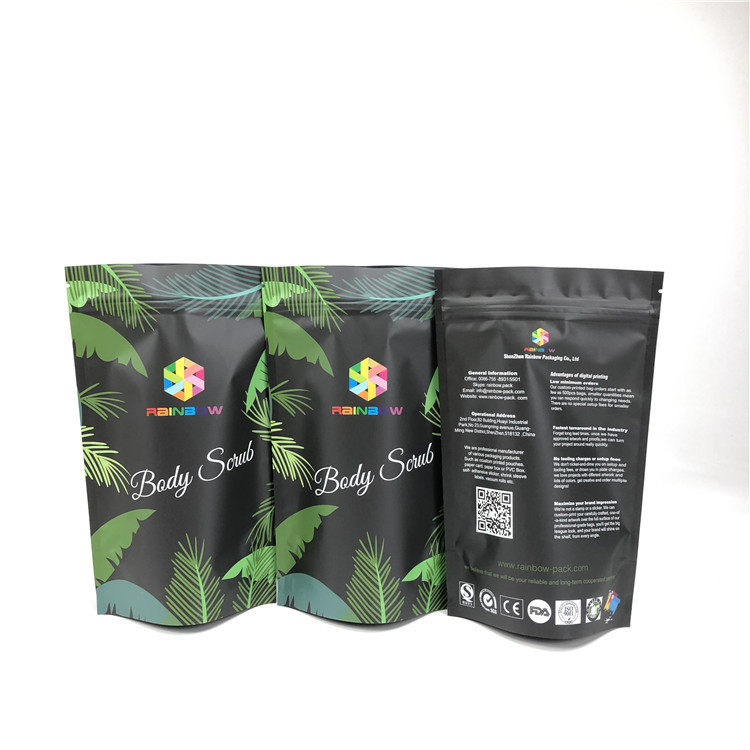 Preuve cosmétique d'odeur de position de Matte Mylar Reusable Zip Pouches de sel de Bath d'océan