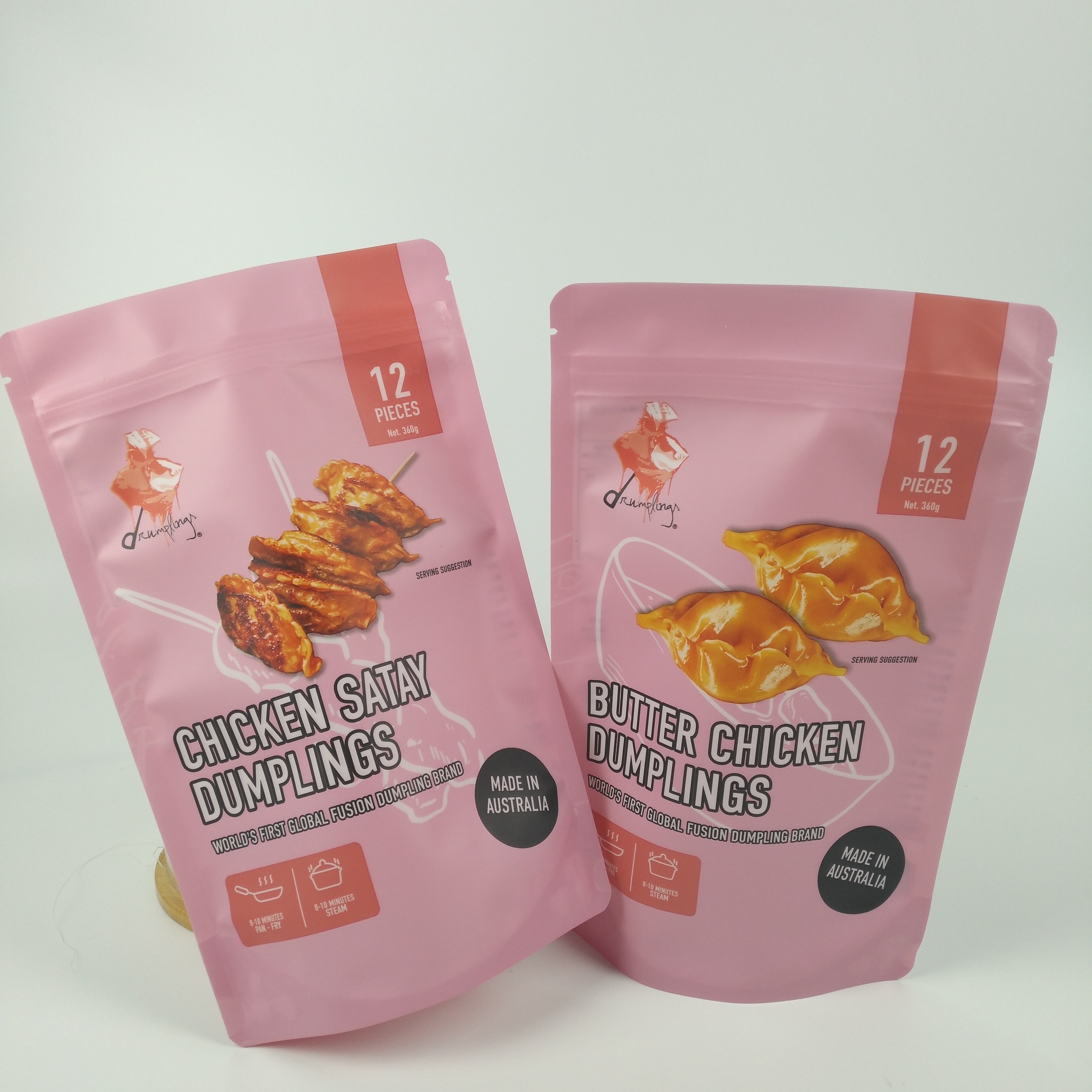 Le café Matt Zipper Custom Printed Barrier met en sac la position d'individu stratifié