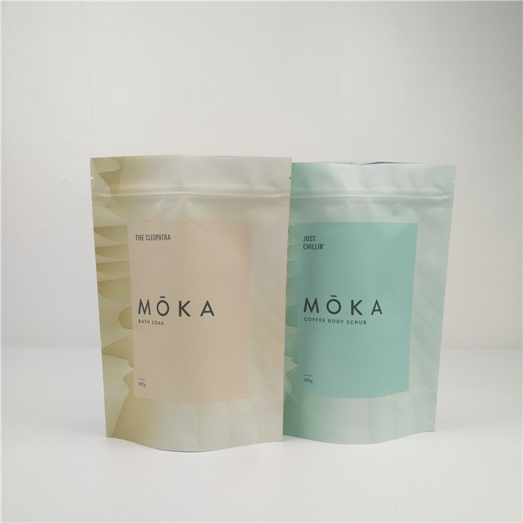 Poches faites sur commande de support de plastique stratifié de tirette pour des sels de Bath