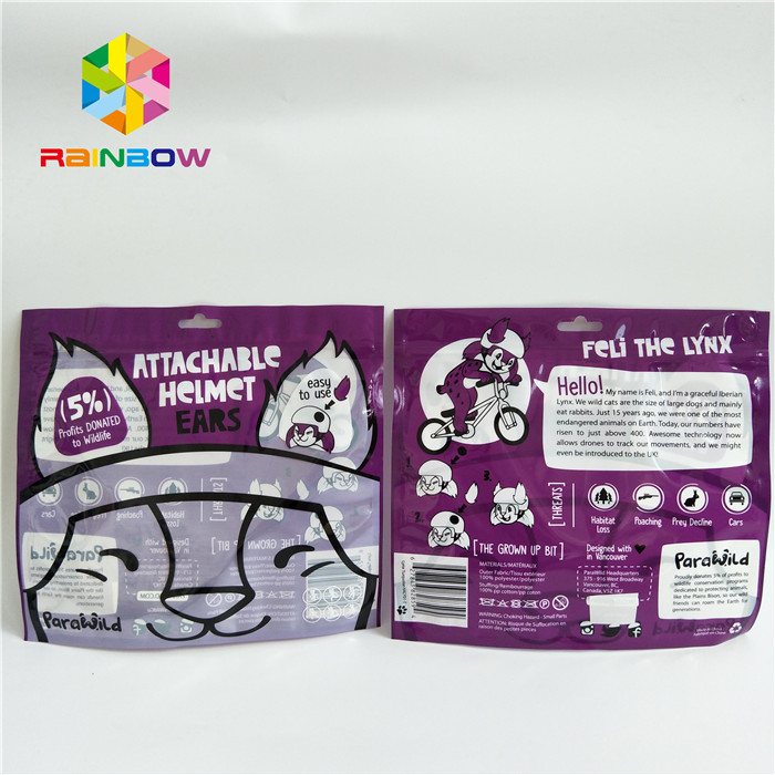 Le côté trois a scellé le petit emballage de impression fait sur commande avec Front Window clair