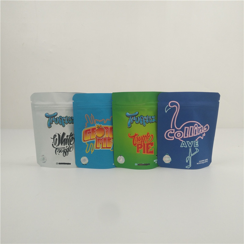 3,5 g Edibles Mylar met en sac le sac comestible gommeux mou de poche d'emballage de sucrerie de preuve d'odeur