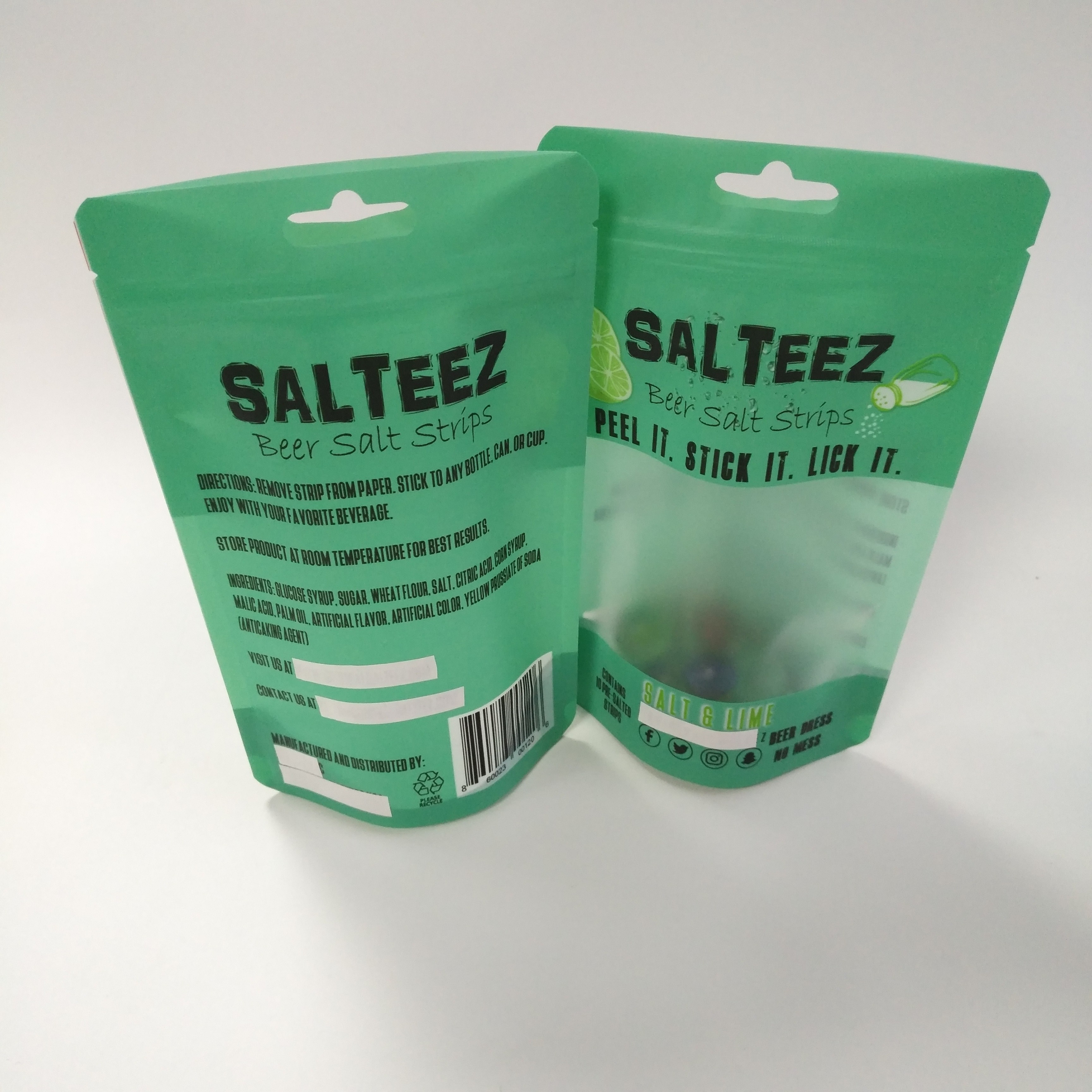 La fenêtre claire CMYK 100mic tiennent la poche de tirette avec la tirette