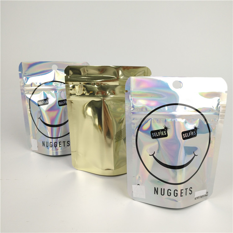 Le papier d'aluminium rescellable Mylar de Zipock 300g met en sac l'emballage alimentaire comestible