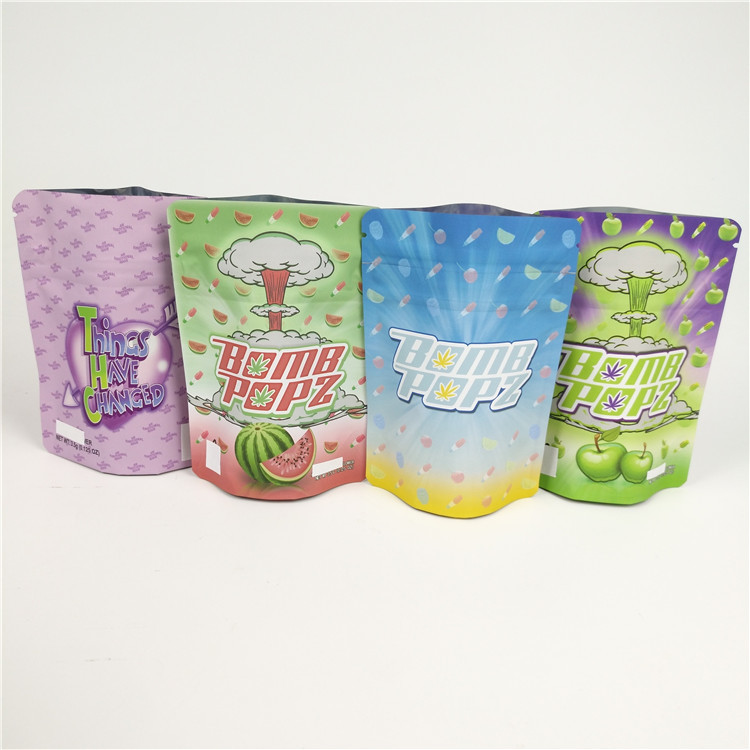 le zip-lock de preuve d'odeur de 100g VMPET met en sac la matte résistante de soudure à chaud d'enfant