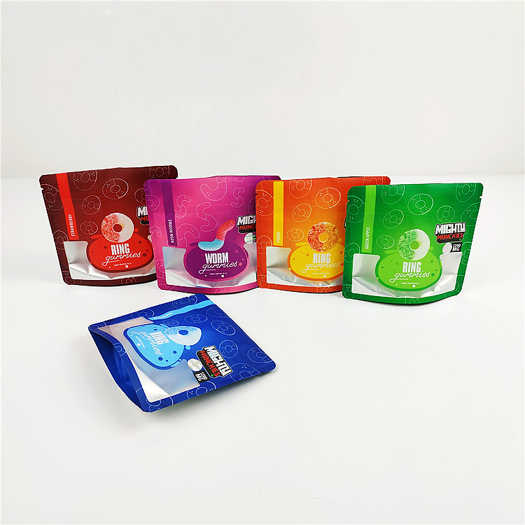 l'aluminium de preuve d'odeur de GV de 14g CBD met en sac le sac gommeux d'emballage de 80mic Mylar