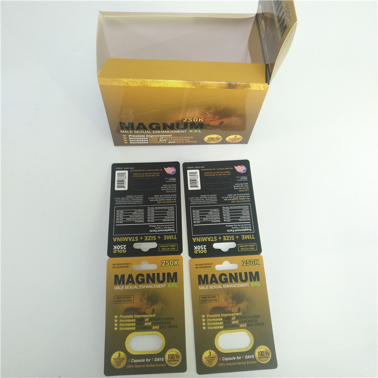 Pilules de sexe de Pantone empaquetant la carte 3D de empaquetage lenticulaire du rhinocéros 69 de carte