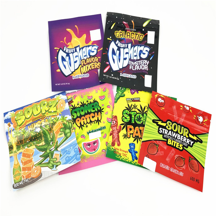 Poche mate d'aluminium de CMYK 100mic Mylar empaquetant la poche d'emballage de VMPET CBD