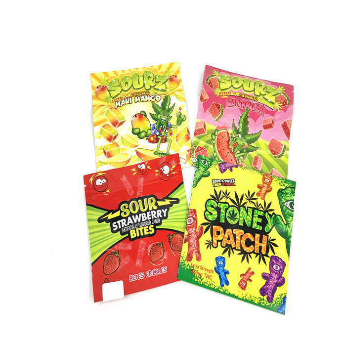 La poche zip-lock de preuve d'odeur de gravure de GV de CMYK tiennent l'enfant 110mic résistant