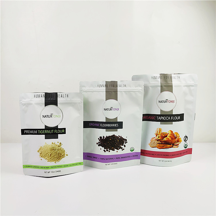 Le papier d'aluminium de sac d'emballage alimentaire de VMPET 90mic Mylar saupoudrent l'épaisseur de 0.2mm