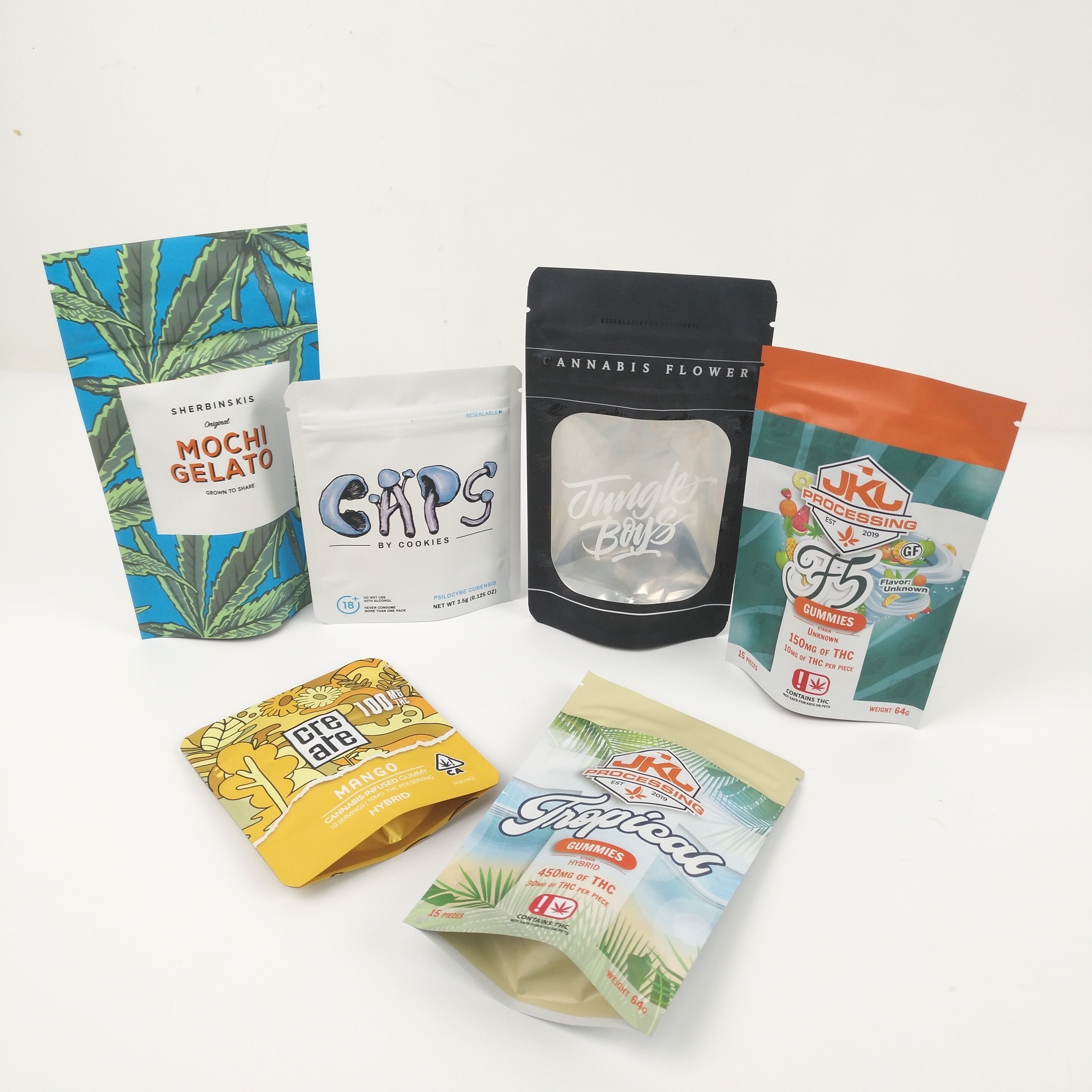 Poche de tirette de Doypack de gravure de CMYK 200mic Matte Aluminum Foil Pouches VMPET