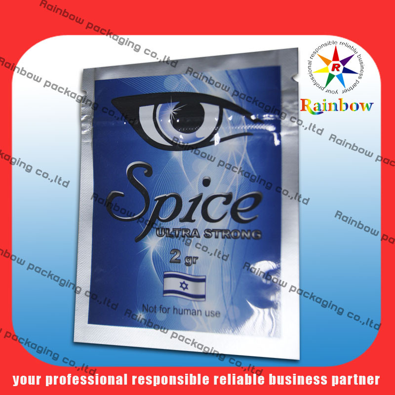 ANIMAL FAMILIER/AL/PE de sac de papier aluminium de 100 microns pour le paquet de fines herbes d'encens