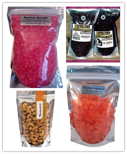 Avant clairs et l'aluminium de retour tiennent des sacs avec l'ANIMAL FAMILIER/AL/NY/PE