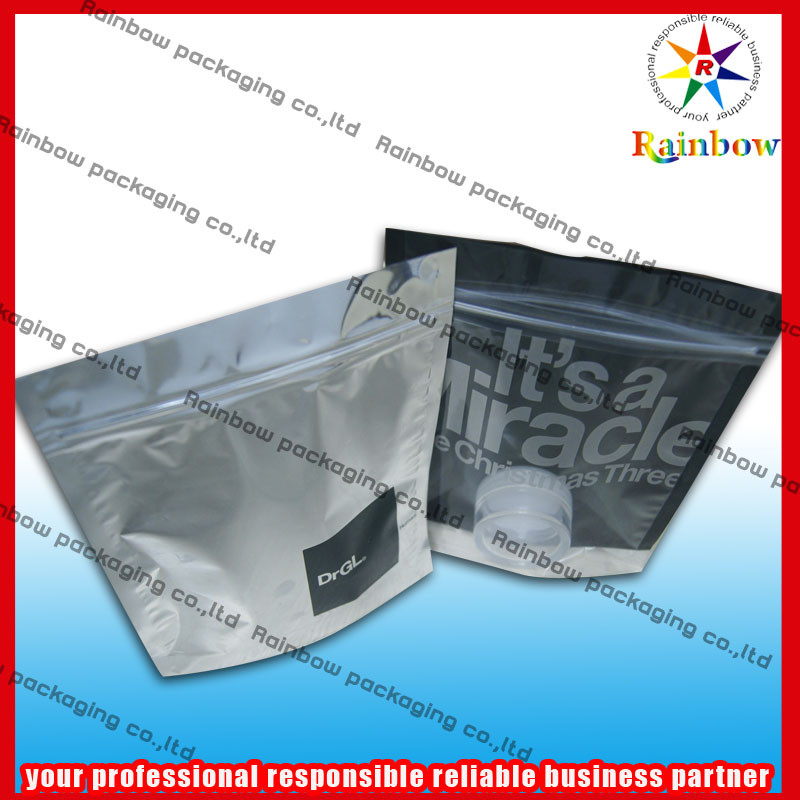 Tenez l'impression colorée de sac cosmétique d'emballage avec le zip-lock