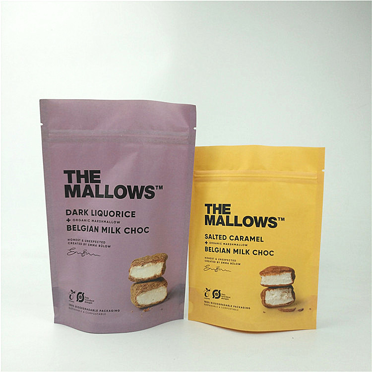 Les casse-croûte lait le support de papier d'emballage de chocolat vers le haut du PE d'ANIMAL FAMILIER de MOPP stratifié par poche