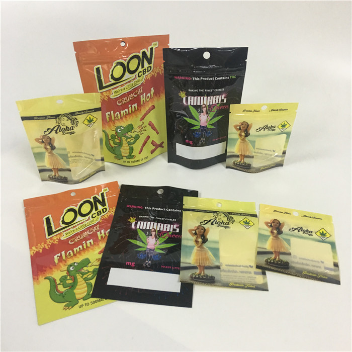 Sentez la preuve le zip-lock que rescellable met en sac les sacs olographes en plastique de forme irrégulière