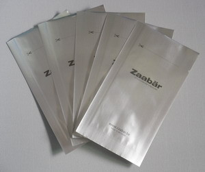 Les petits sacs d'emballage d'aluminium de chocolat, argentent la poche plate de papier d'aluminium du joint trois latéral