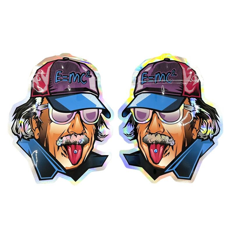 Le toucher doux Mylar déjouent Mini Pouches Die Cut Round formé avec le zip-lock