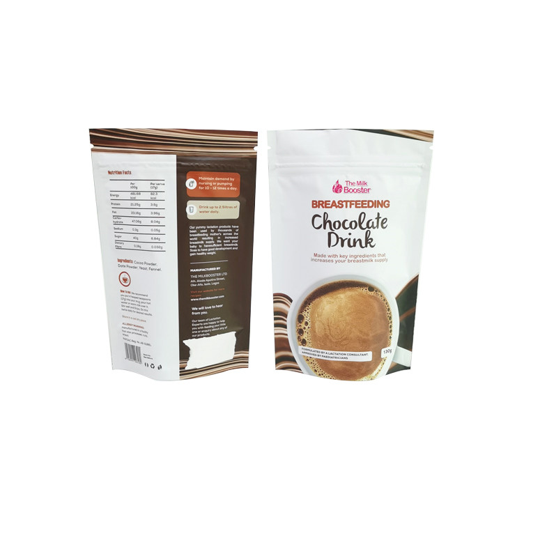 Le support d'impression de Digital vers le haut de la poche de tirette met en sac le sac d'emballage alimentaire de poudre de thé de café