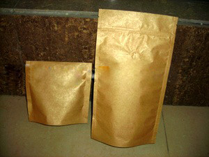 Le plein or de sac de PrintingPlastic stratifié par zip-lock de papier d'aluminium tiennent la finition mate