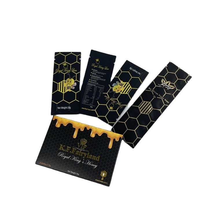 Gel royal Mylar 10g 20g d'emballage de Honey Bee Sachets Plastic Pouches de catégorie comestible