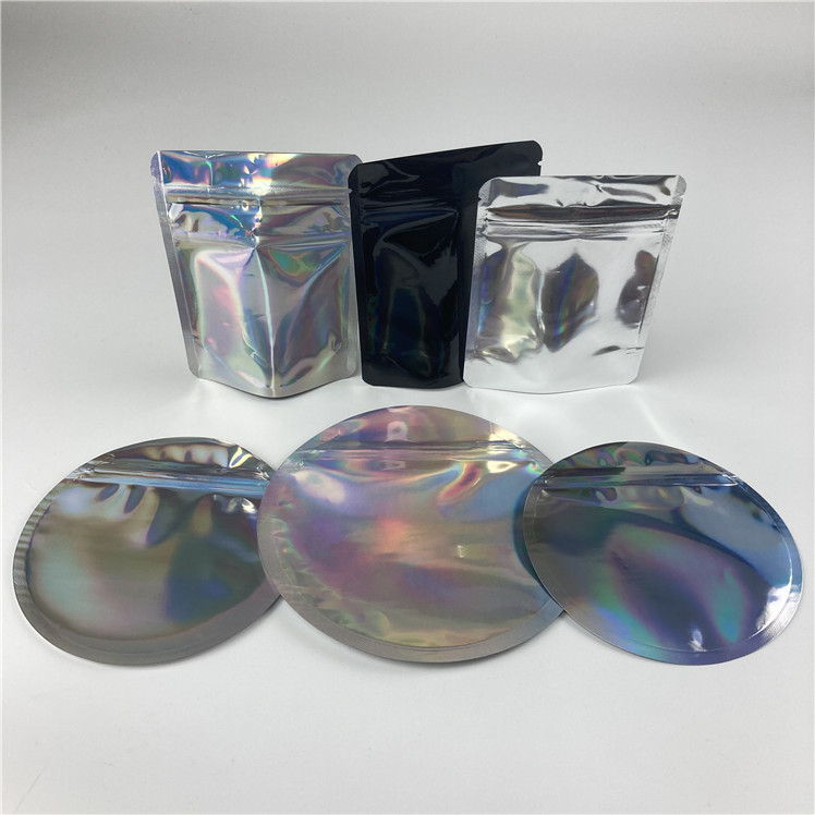 Le support en plastique de rond vers le haut de la poche Runtz Edibles de tirette a découpé le sac avec des matrices formé 3.5g de Mylar