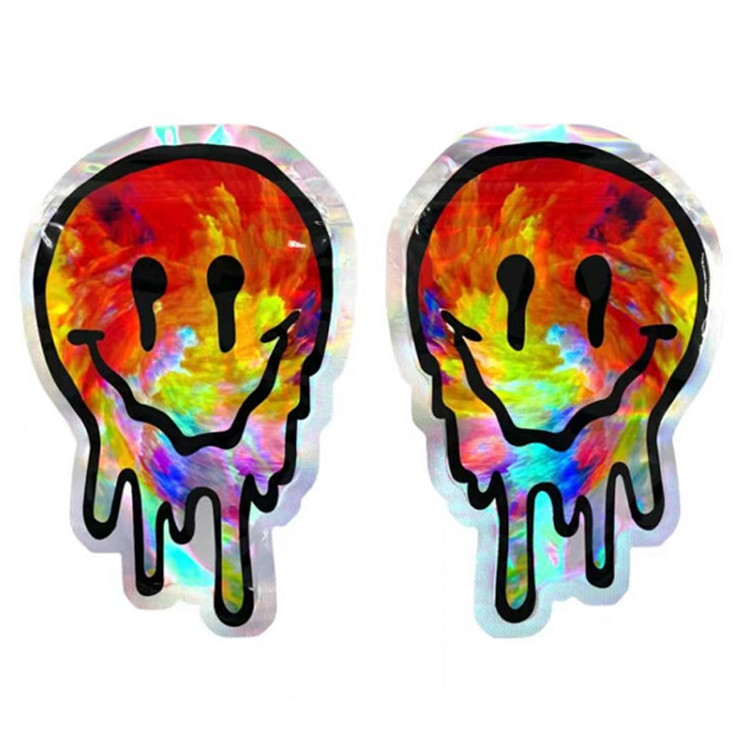 forme irrégulière de tirette de 3.5g 7g d'emballage alimentaire rescellable de Mylar pour le biscuit de sucrerie