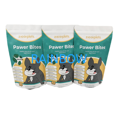 Low Moq Stand Up pouch papier kraft sac d'emballage imprimé pour animaux de compagnie