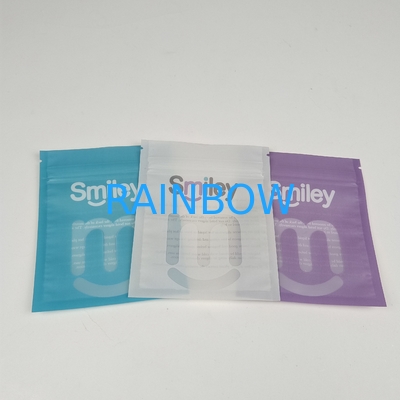 Commercialisation en gros Recyclable à trois côtés scellé Mylar Packaging Dent Aligner pour les soins dentaires avec fermeture à glissière