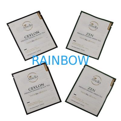 Petit sachet biodégradable imprimé sur mesure pour le thé poudre de café compostable sac Mylar recouvreable