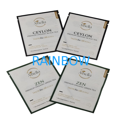 Sachet de petite taille compostable sur mesure pour le thé poudre de café sachet de papier kraft biodégradable pour la gomme