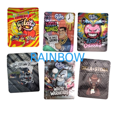 Emballage de barre chocolatée aux champignons Gummies 8th Cali Food Doypack Sachets Mylar 3.5 Cali Packs Sachets d'emballage comestibles Scellage 3 côtés