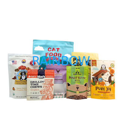 Sachet refermable écologique et réutilisable, épaisseur 50-200 microns, pour l'emballage d'aliments pour animaux