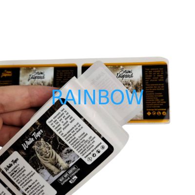 Vinyle adhésif PVC, autocollant en papier PVC, imperméable, imprimé hologramme UV, étiquettes d'emballage en rouleau autocollantes