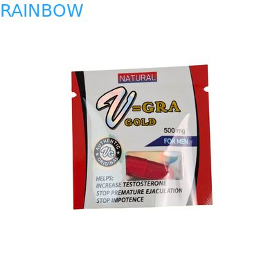 Sachet zippé en plastique thermoscellable de qualité alimentaire avec tailles personnalisées pour pilules, comprimés et gélules médicamenteuses