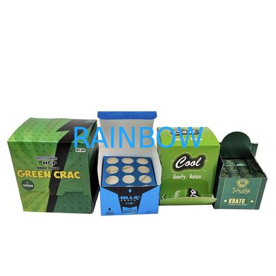 Carte Kraft recyclable Boîte Kraft Kraft pour collation Pour biscuits Barre énergétique Carton cosmétique Compteur d'affichage Emballage éponge