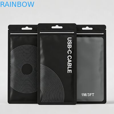 Sac d'emballage recyclable en PVC plastique mat recouvreable avec scellé à trois côtés