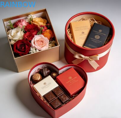 Boîte cadeau en carton d'épaisseur 350g pliable écologique personnalisée pour bijoux vêtements chaussures montres