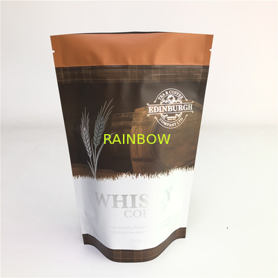 Le sac d'emballage de thé de café adapté aux besoins du client a imprimé le sac vide de café éthiopien du café 250g 500g 1kg